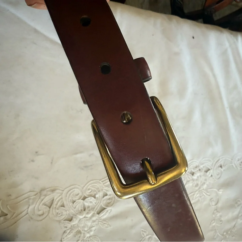 ROUNDTREE and YORKE men’s full grain leather belt NWOT size 36